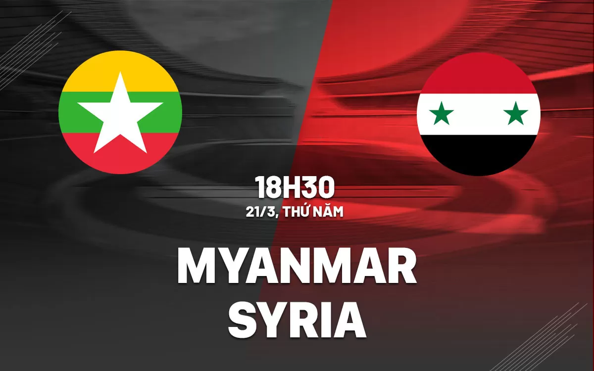 Nhận định trận đấu Myanmar vs Syria
