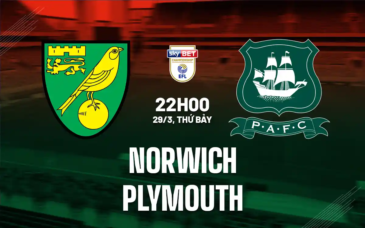 Nhận định trận đấu Norwich vs Plymouth