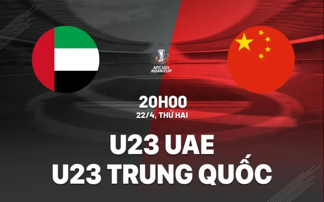Nhận định trận đấu U23 UAE vs U23 Trung Quốc